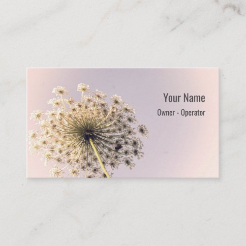 Customizable Queen Annes Lace Business Card