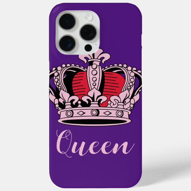 Customizable Queen Crown Case-Mate iPhone Case (Back)
