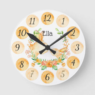 Customizable Rabbit Nursery Clock