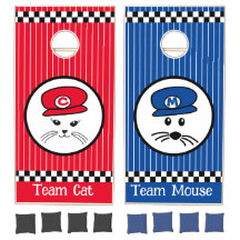 Customizable Racing Themed Cornhole Set