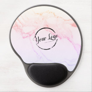 Customizable Rainbow Marble Gel Mouse Pad
