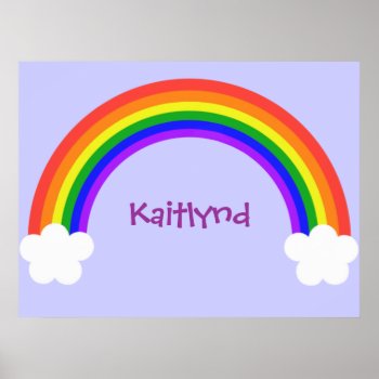 Customizable Rainbow Poster by runninragged at Zazzle