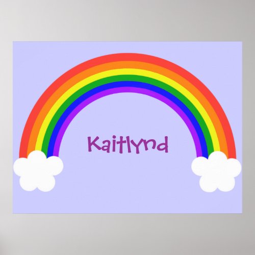 Customizable Rainbow Poster