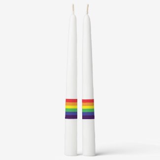 Customizable Rainbow Taper Candles