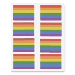Customizable Rainbow Temporary Tattoos 8 sheet