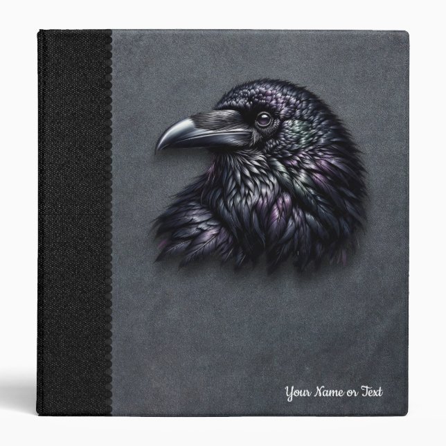 Customizable Raven Head Binder (Front)