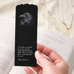 Customizable Raven Head Bookmark