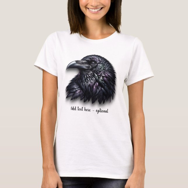 Customizable Raven Head T-Shirt (Front)