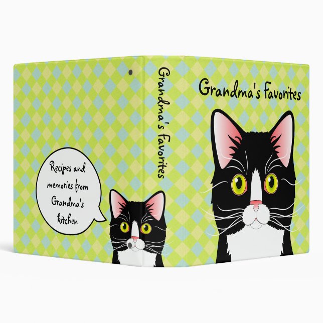 Customizable Recipe Binder Grandma's Cats (Background)