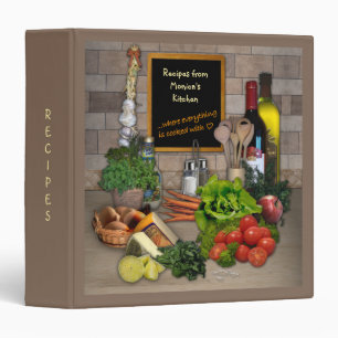 Customizable Recipes Binder