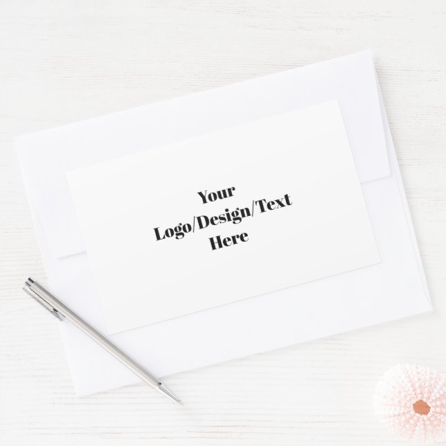 Customizable Rectangular Sticker (Envelope)