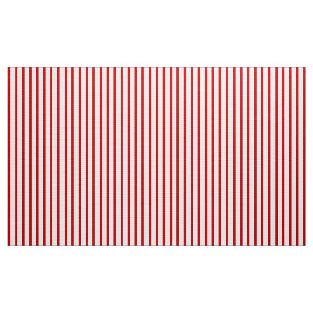 Customizable Red and White Striped Fabric (Yard)