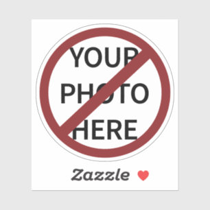 Customizable Red Ban Circle No Symbol Women's Sticker