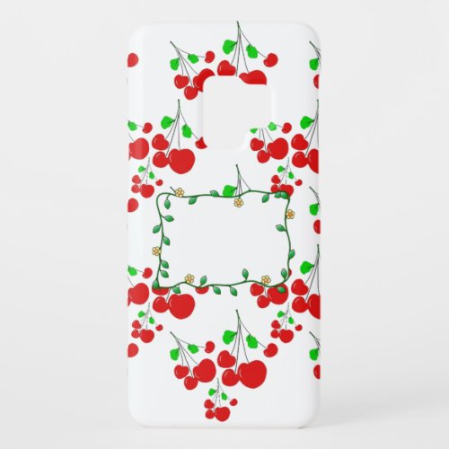Customizable red cherry pattern accessories LeahG Case_Mate Samsung Galaxy S9 Case