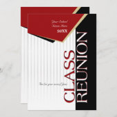 Customizable Red Class Reunion Invitation (Front/Back)
