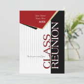 Customizable Red Class Reunion Invitation (Standing Front)