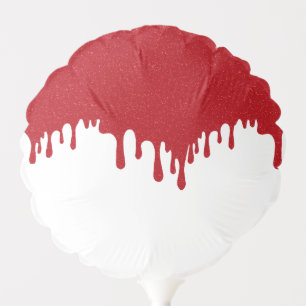 Customizable Red Drip Balloon – Modern Style