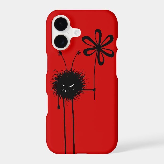 Customizable Red Evil Flower Bug Iphone Case (Back)