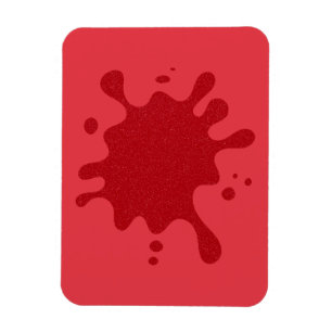 Customizable Red-on-Red Magnet – Bold Splash