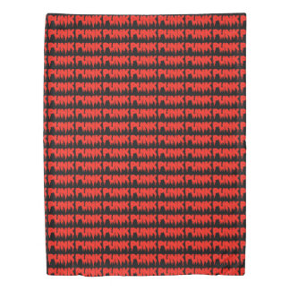 Customizable Red Punk Drip Font Duvet Cover