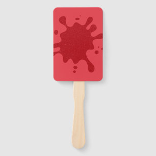 Customizable Red Splash Rectangle Fans (10x)