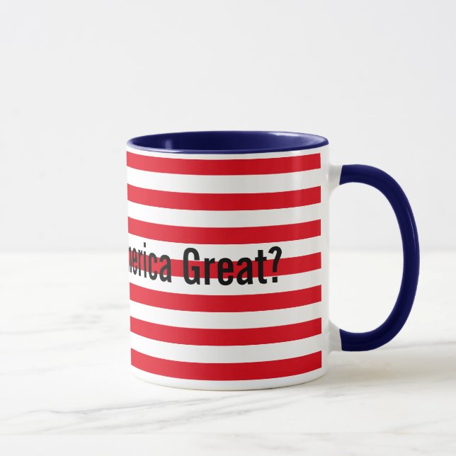 Customizable Red White Blue Makes America Great Mug (Right)