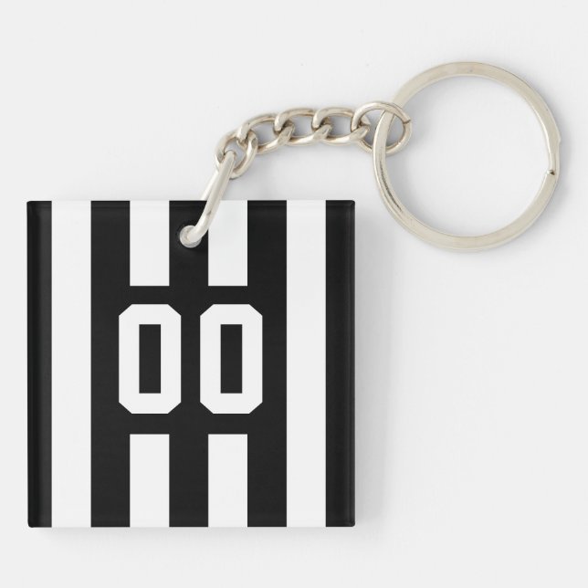 Customizable Referee Jersey Keyring (Back)