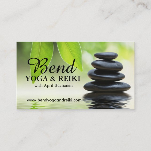 Customizable Reiki Business Cards (Front)