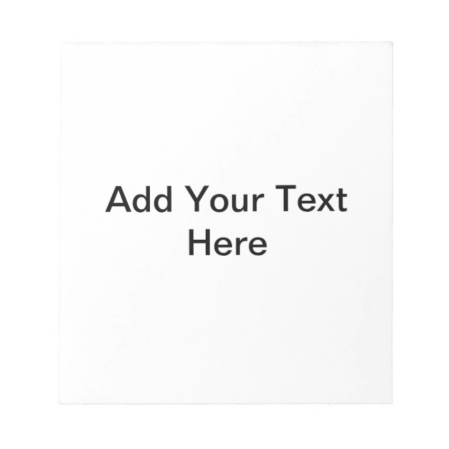 Customizable Reminder Notepad Template (Front)
