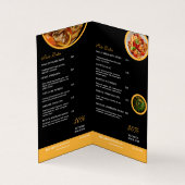 Customizable Restaurant Menu Brochure (Inside)