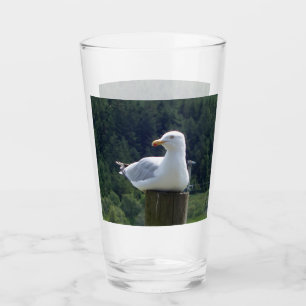 Customizable Resting Seagull Ocean Nature Bird Glass