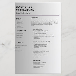 customizable resume sheet curriculum vitae