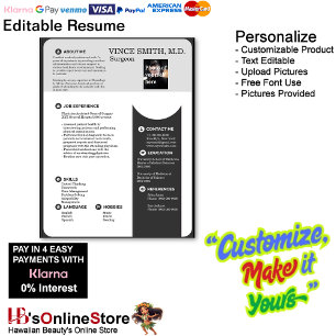 Customizable Resume Template with Photo 12 Letterhead