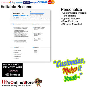 Customizable Resume Template with Photo 13 Letterhead