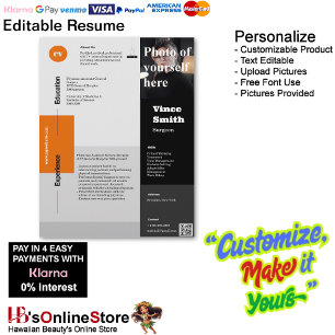 Customizable Resume Template with Photo 16 Letterhead