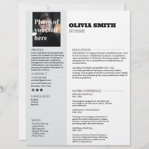 Customizable Resume Template with Photo 17 Letterhead