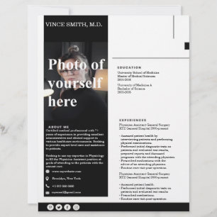 Customizable Resume Template with Photo 3 Letterhead