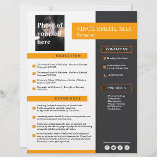 Customizable Resume Template with Photo 5 Letterhead