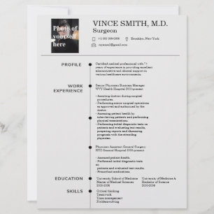 Customizable Resume Template with Photo 7 Letterhead