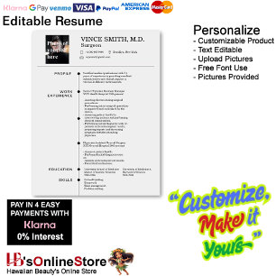 Customizable Resume Template with Photo 7 Letterhead