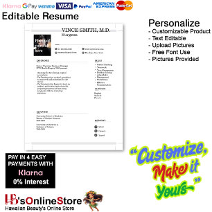 Customizable Resume Template with Photo 9 Letterhead