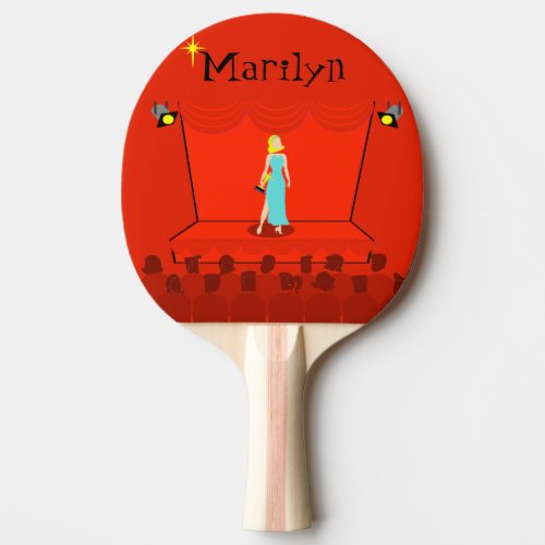 Customizable Retro Award Show Ping Pong Paddle