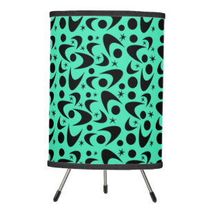 Customizable Retro Boomerangs Tripod Lamp