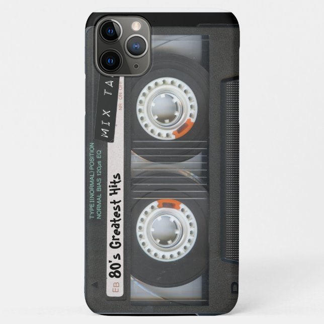 Customizable Retro Cassette Tape Case-Mate iPhone Case (Back)