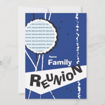 Customizable Retro Family Reunion Invitation by lovescolor at Zazzle