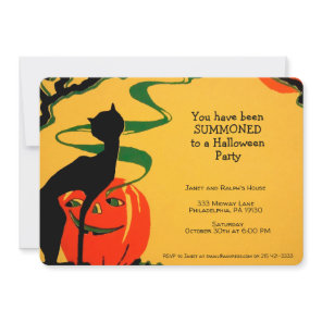 Customizable Retro Halloween Invitation