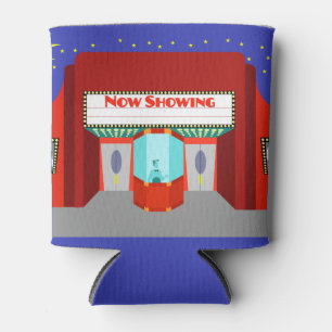 Customizable Retro Movie Theater Can Cooler