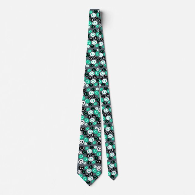 Customizable Retro Ovals Tie (Front)