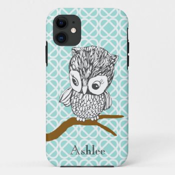 Customizable Retro Owl Iphone 5 Case by JoleeCouture at Zazzle