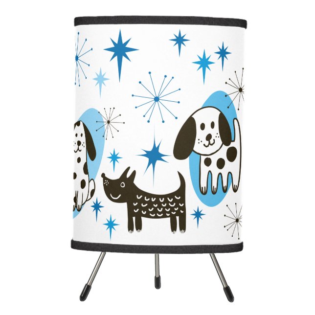 Customizable Retro Puppy Lamp (Front)